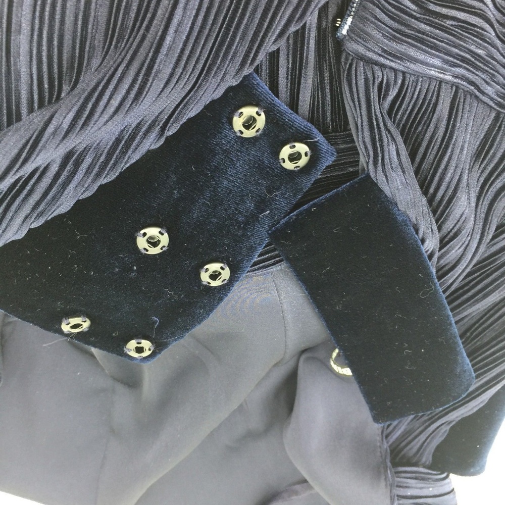 Gianni Bini Caroline Crushed Velvet Jumpsuit Sz 0 - Picture 6 of 7